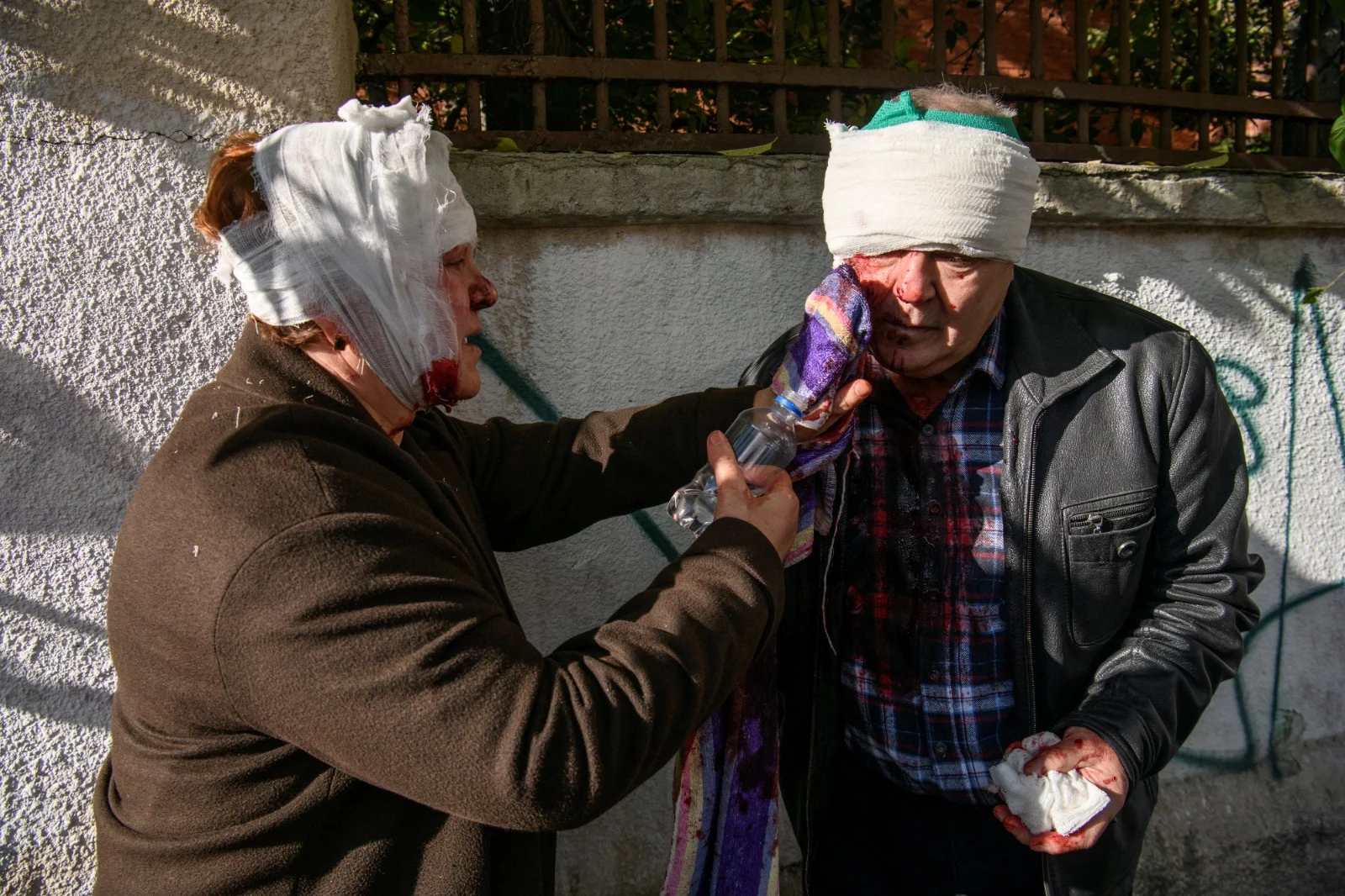 פצועים אוקראינים בקייב