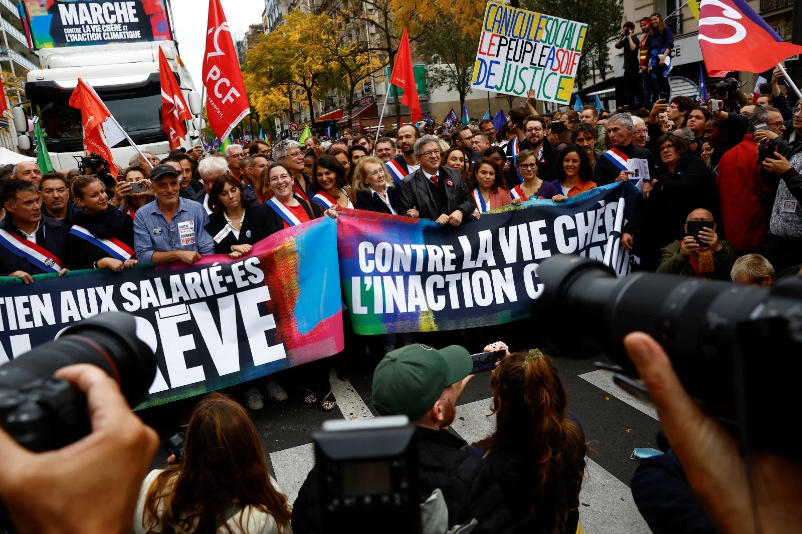 ההפגנה בפריז