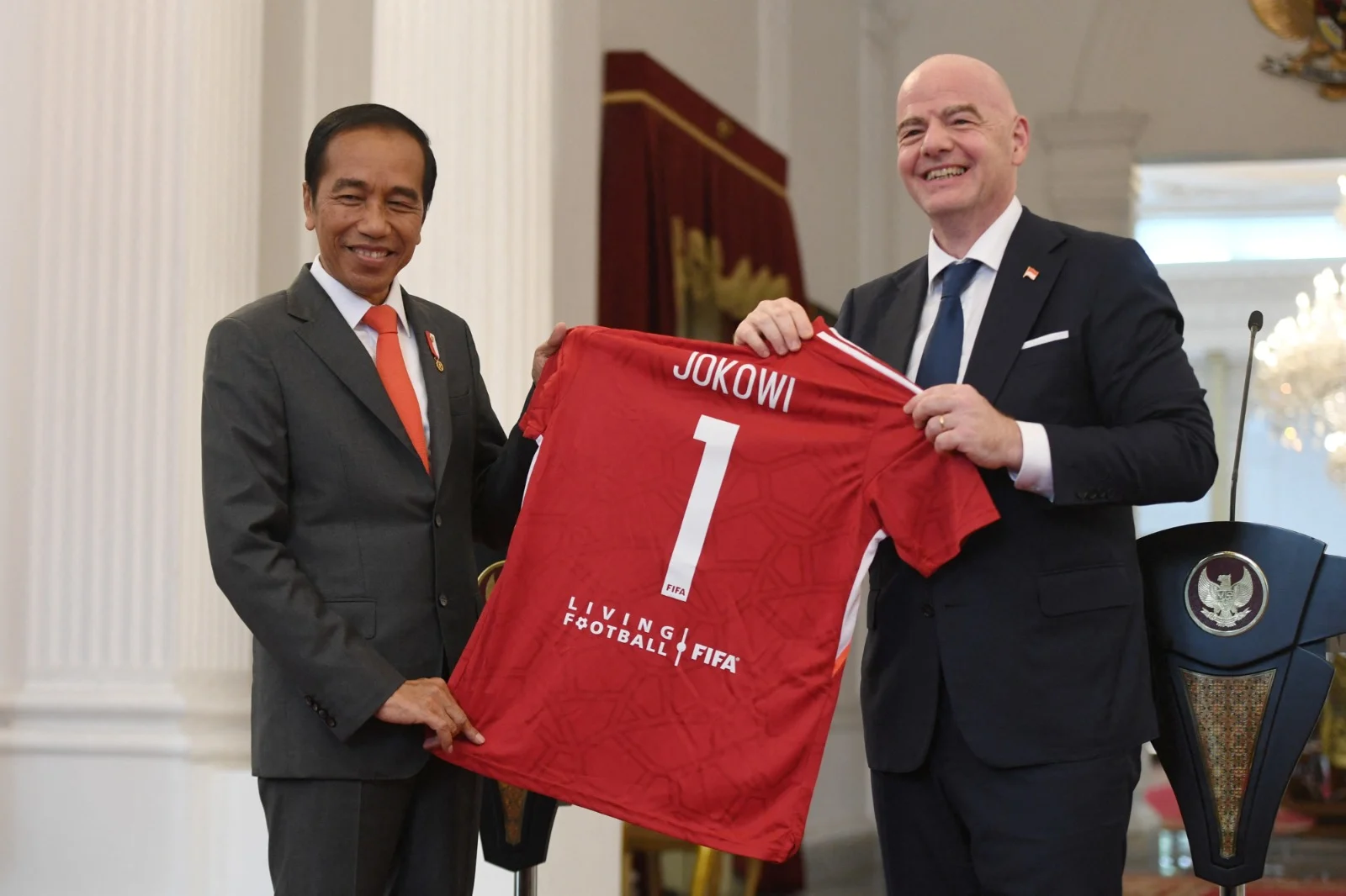 נשיא אינדונזיה בהצהרה משותפת עם נשיא פיפ''א