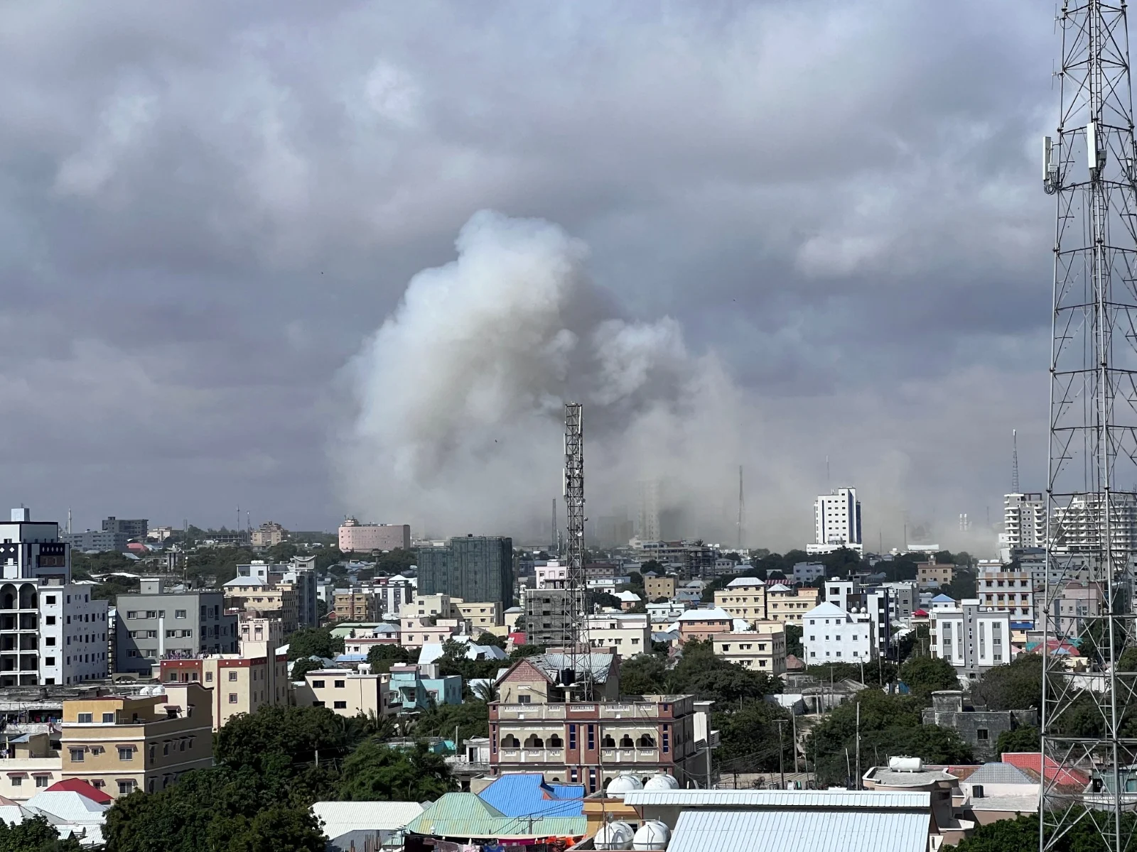 זירת הפיצוצים במגדישו, סומליה