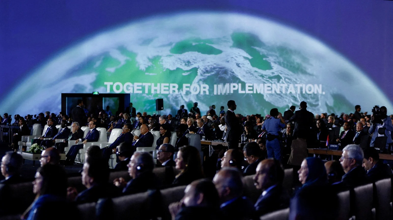 מנהיגים מרחבי העולם בוועידת האקלים בשארם א-שייח