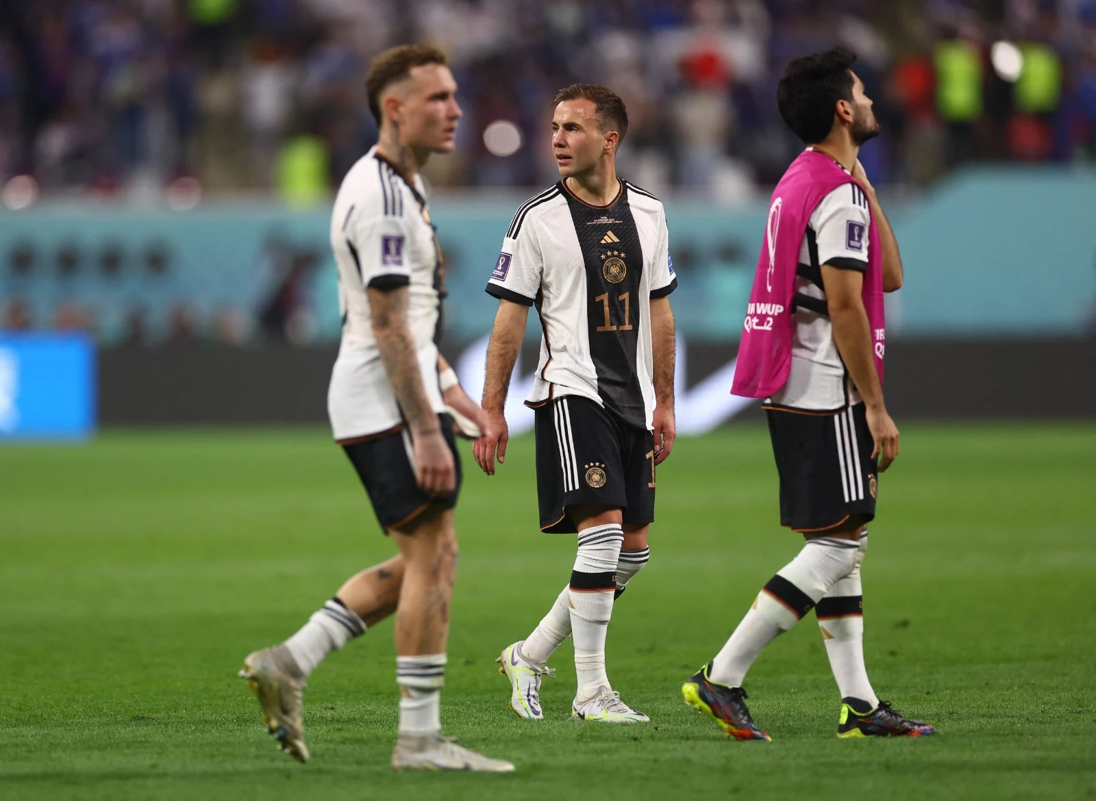 שחקני גרמניה מאוכזבים אחרי ההפסד ליפן מונדיאל 2022 בקטר