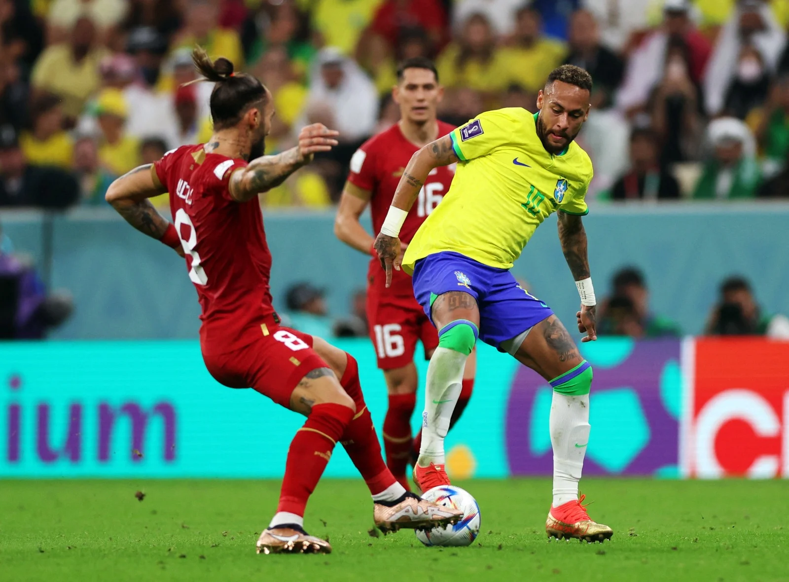 ניימאר במדי ברזיל מול סרביה מונדיאל 2022 בקטר