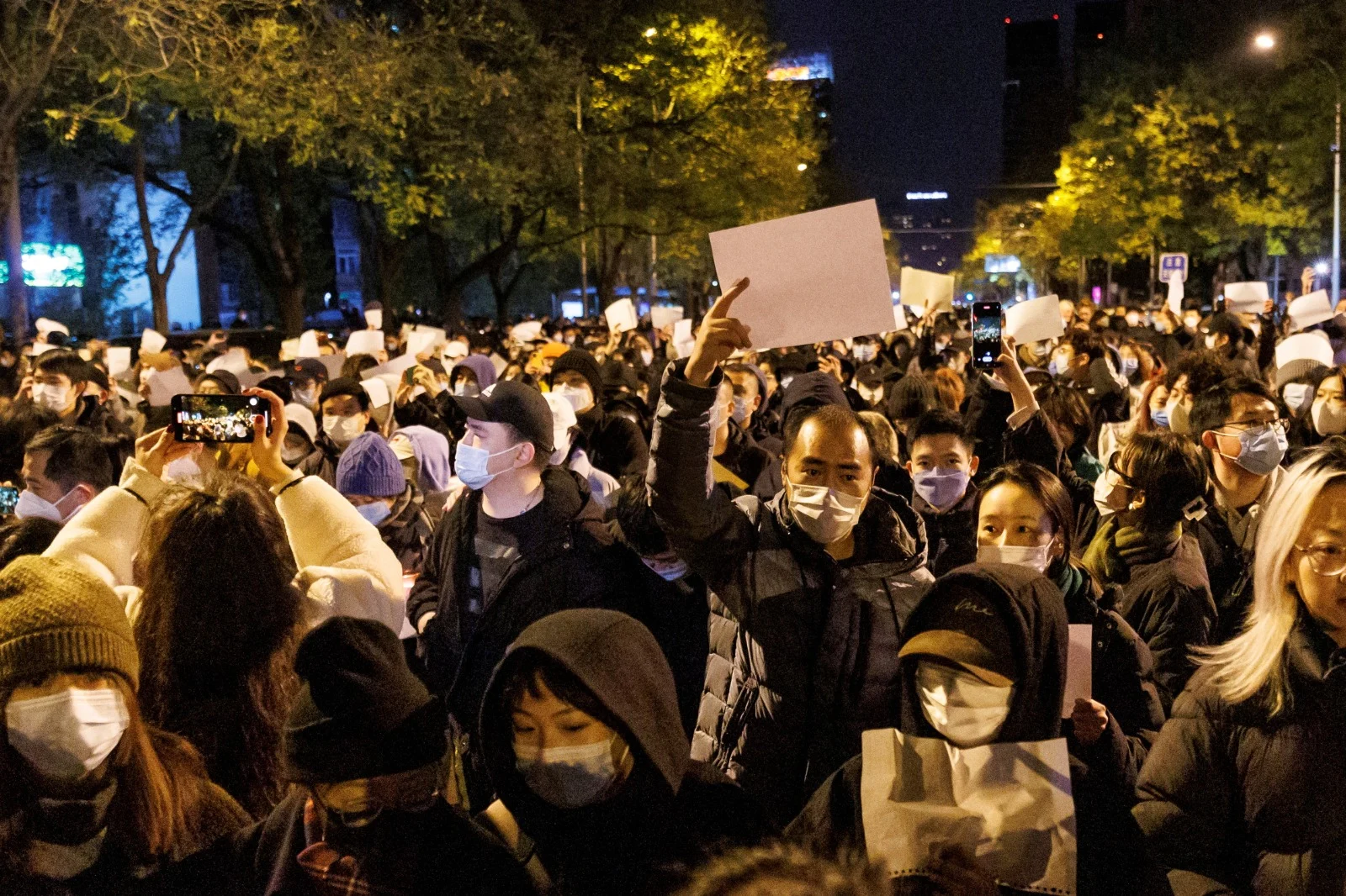 המחאות בסין נגד מדיניות הקורונה, בייג'ינג