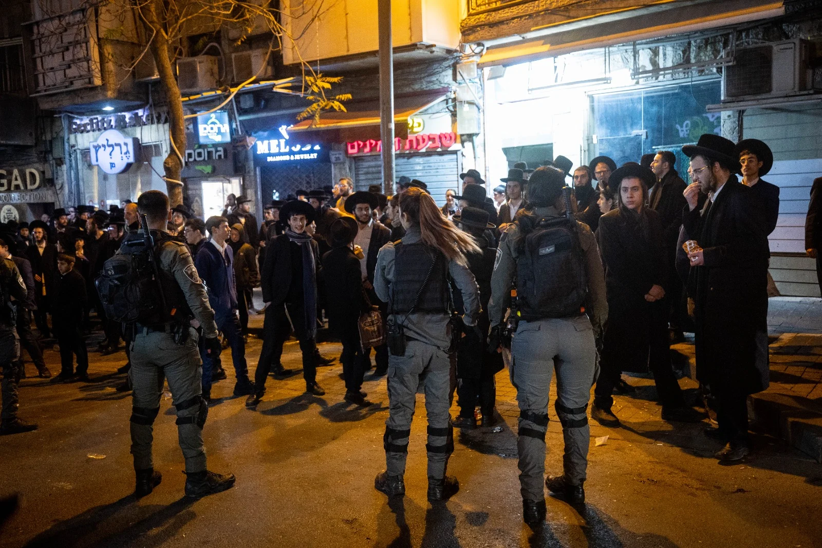 הפגנות החרדים בירושלים, אמש