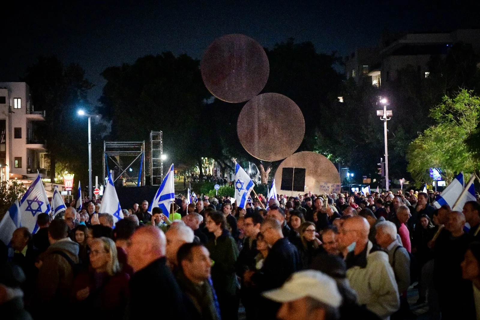 הפגנה נגד הממשלה בתל אביב