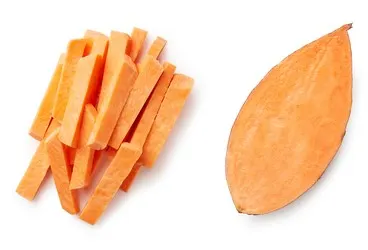 Set,of,fresh,whole,and,sliced,sweet,potatoes,isolated,on