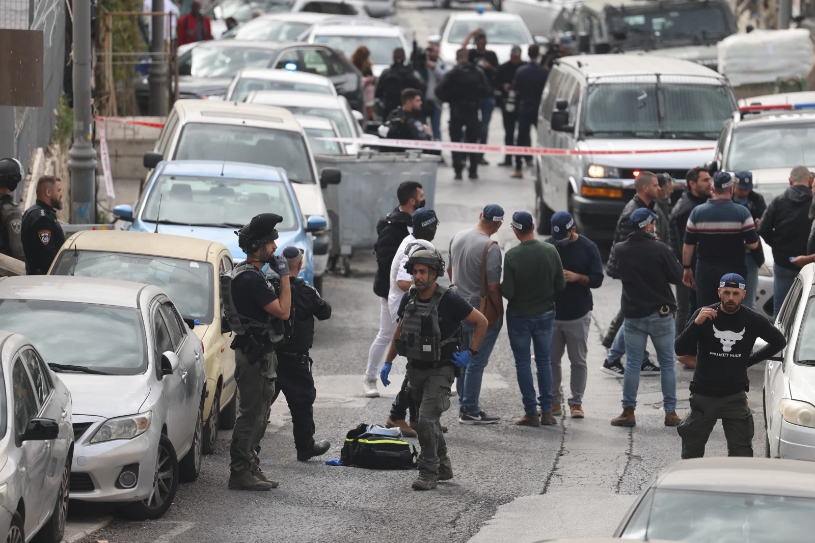 זירת פיגוע הירי בעיר דוד