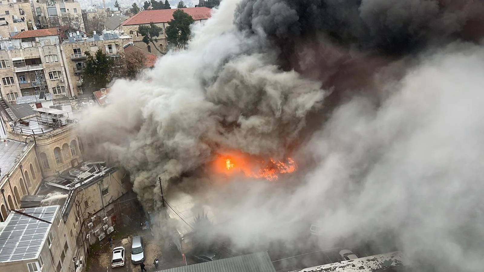 שריפה במרכז ירושלים