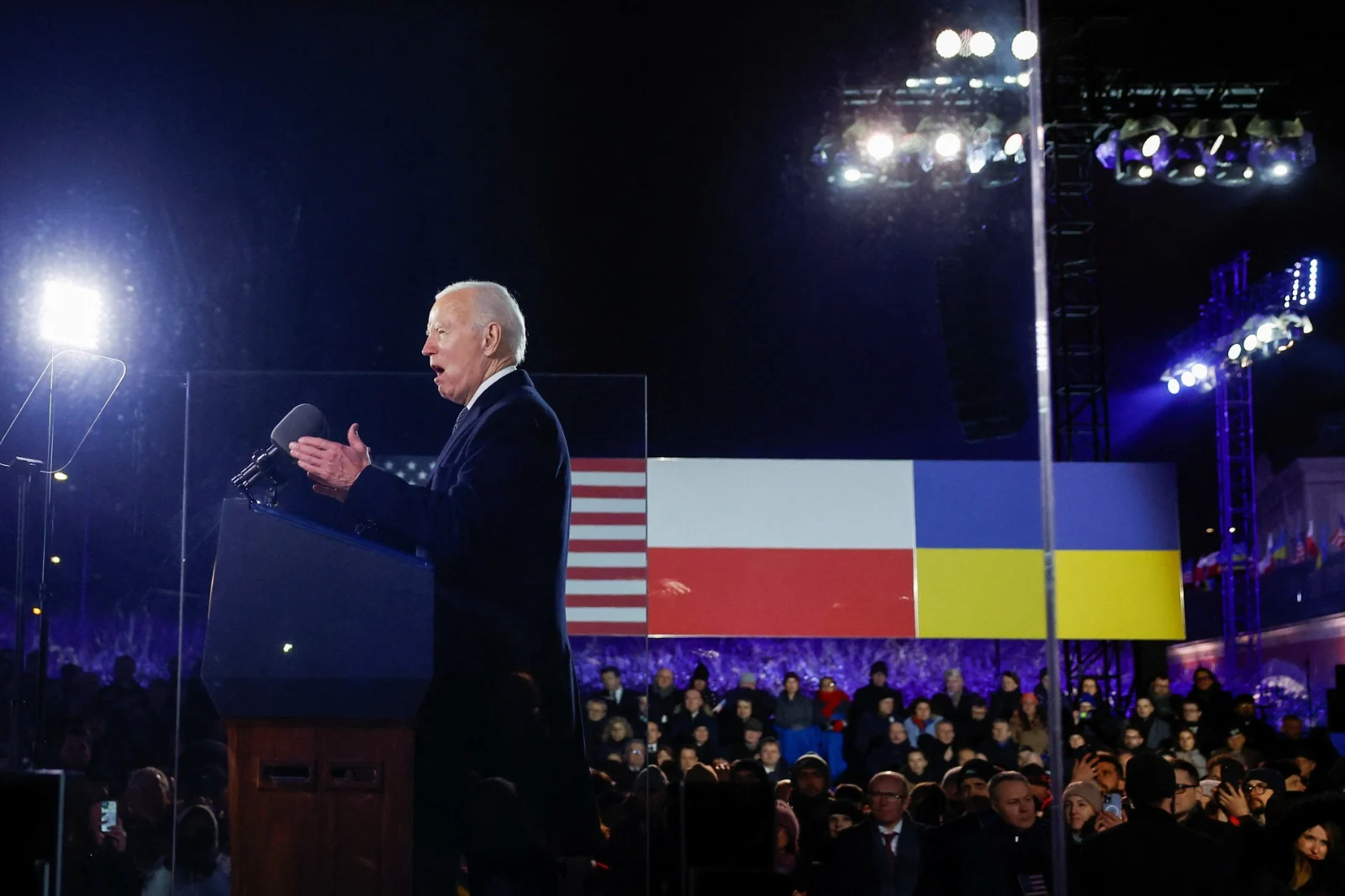 הנשיא ביידן בביקורו בפולין