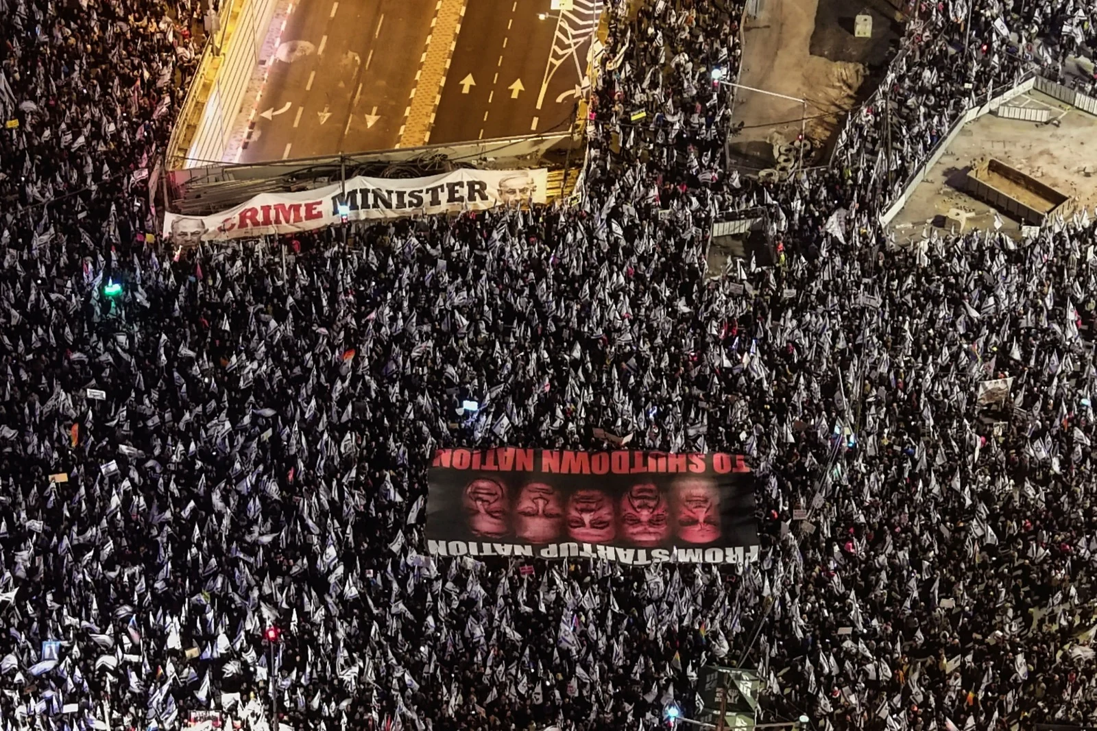 160 אלף מפגינים בתל אביב