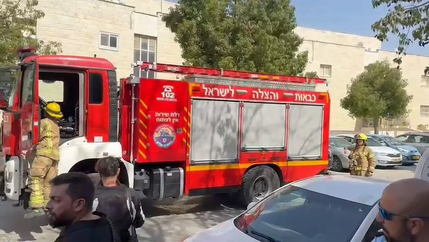 זירת פיצוץ בלון הגז בירושלים