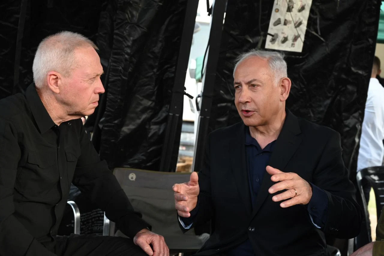 רה''מ נתניהו ושר הביטחון גלנט בזירת הפיגוע בבקעת הירדן