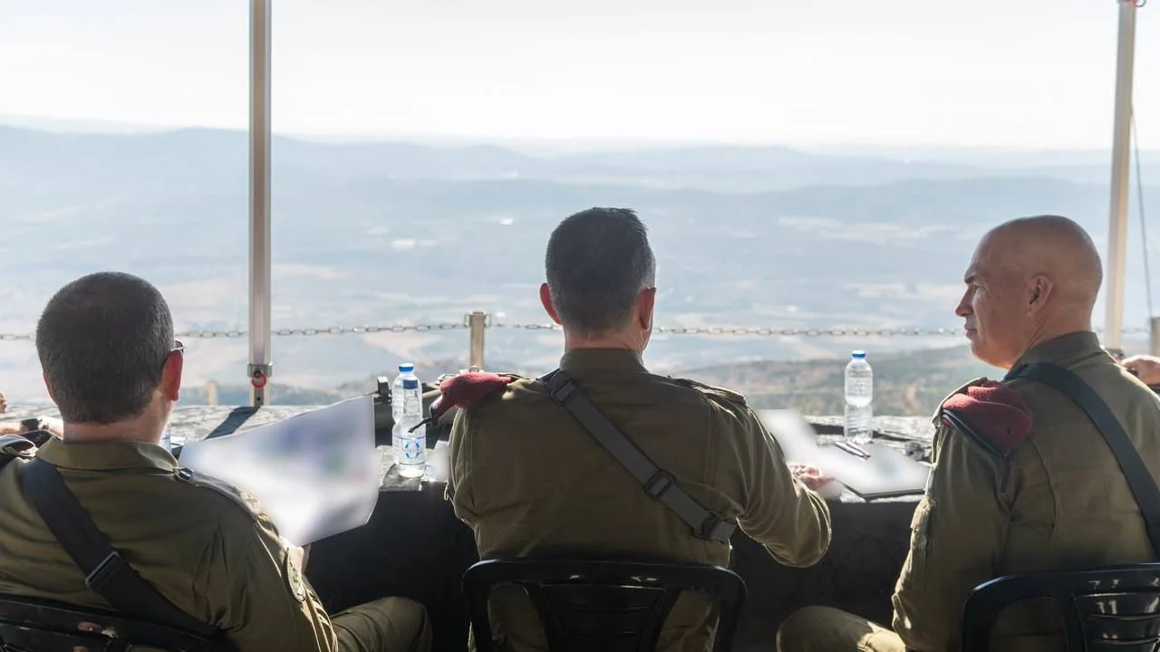 הרמטכ''ל הרצי הלוי ואלוף פיקוד הצפון בגבול לבנון