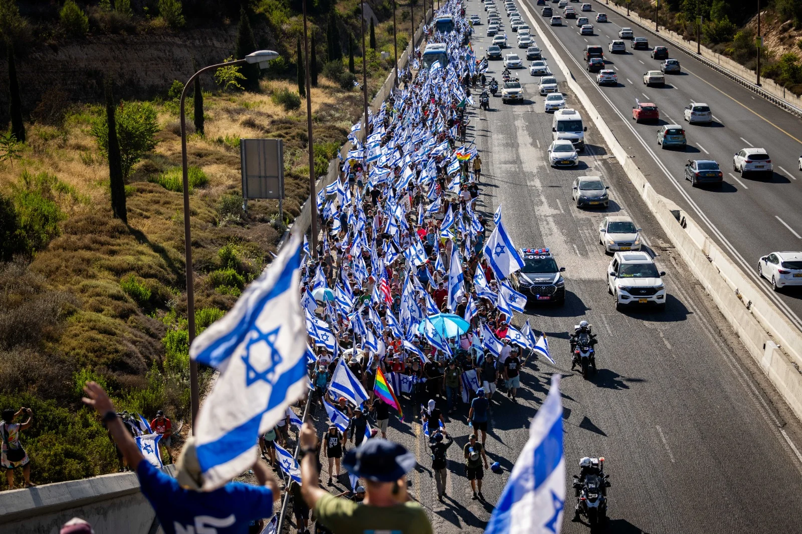 צעדה, מפגינים נגד המהפכה המשפטית צועדים לירושלים