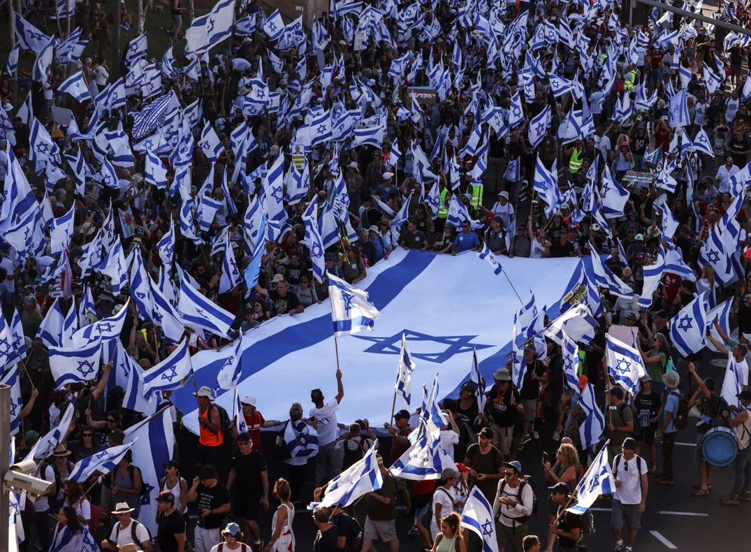 עשרות אלפי המפגינים בירושלים