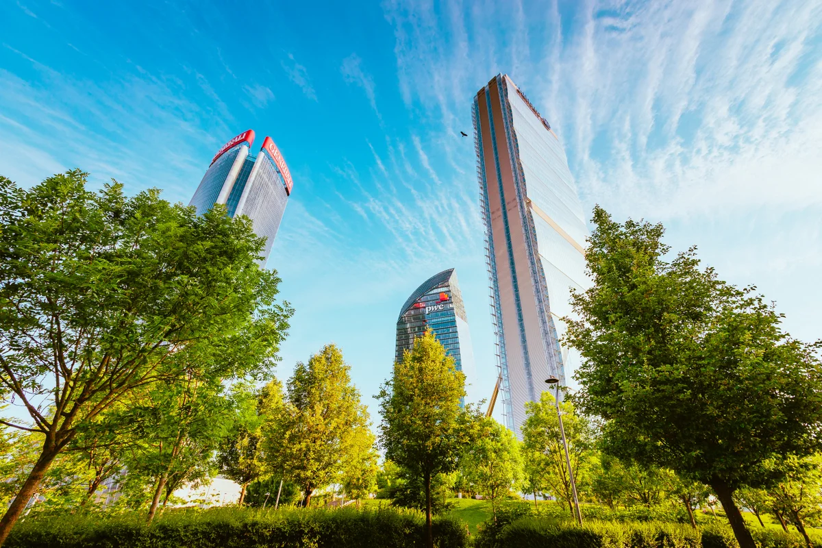 Milan,,italy, ,may,2021:,view,of,citylife,skyscrapers,,milan