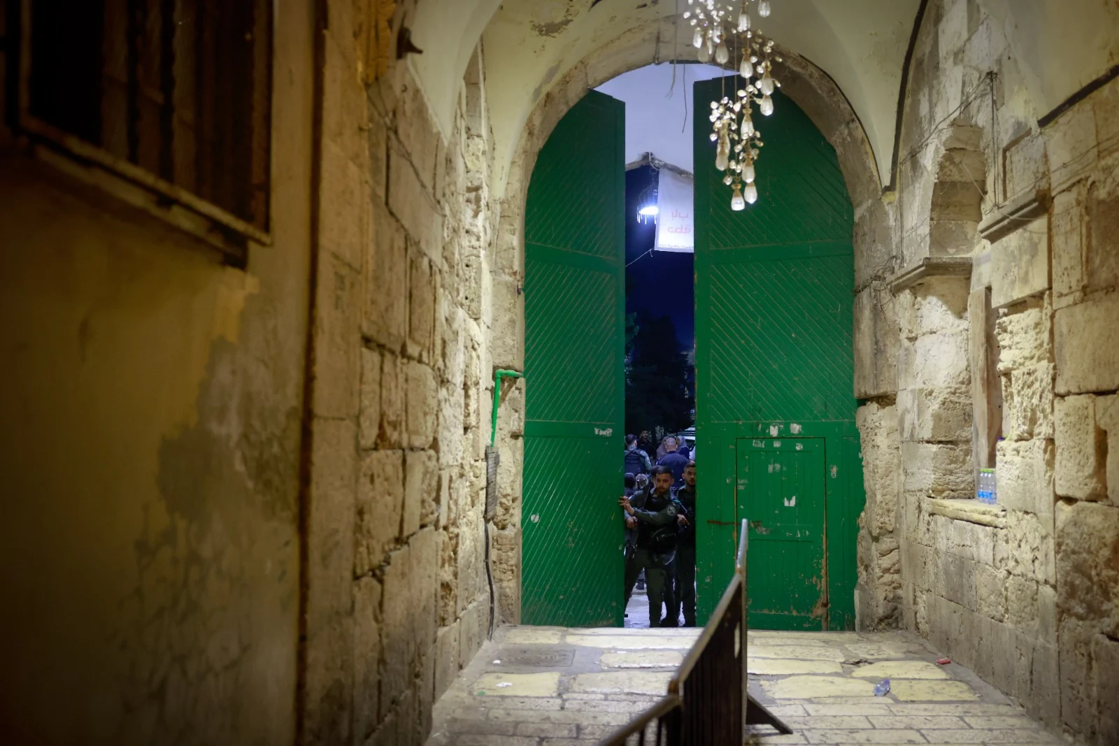 זירת ניסיון פיגוע הדקירה בעיר העתיקה בירושלים