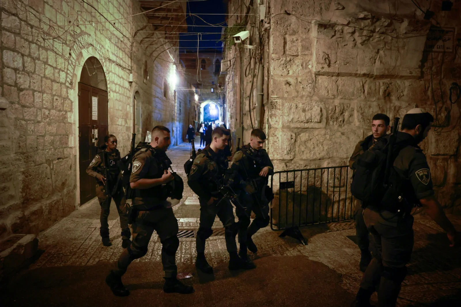 זירת ניסיון פיגוע הדקירה בעיר העתיקה בירושלים