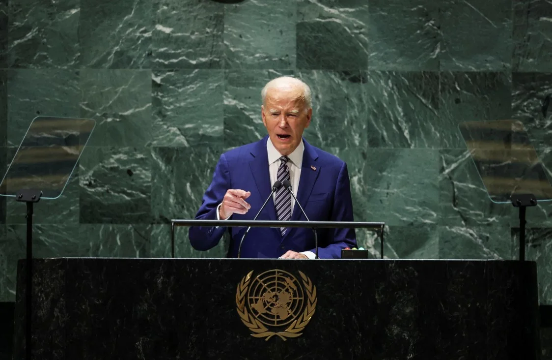 הנשיא ביידן נואם בפני העצרת הכללית של האו''ם